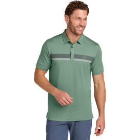 TravisMathew TMA41462 Glenview Stripe Polo Shirt - Laurel Green