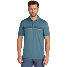 TravisMathew TMA41462 Glenview Stripe Polo Shirt - Stellar Blue