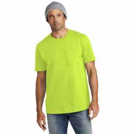 Volunteer Knitwear VL100LP All-American Pocket Tee - Safety Green