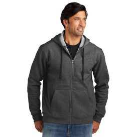 Volunteer Knitwear VL130ZH Chore Fleece Full-Zip Hoodie - Charcoal Heather