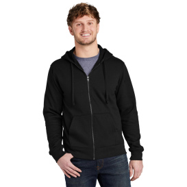 Volunteer Knitwear VL130ZH Chore Fleece Full-Zip Hoodie - Deep Black