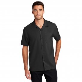 Port Authority W400 Short Sleeve Performance Staff Shirt - Black