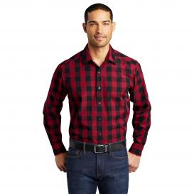 Port Authority W670 Everyday Plaid Shirt - Rich Red