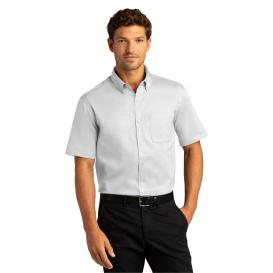 Port Authority W809 Short Sleeve SuperPro React Twill Shirt - White