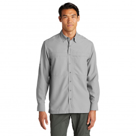 Port Authority W960 Long Sleeve UV Daybreak Shirt - Gusty Grey