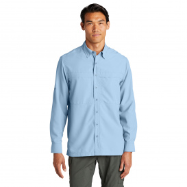 Port Authority W960 Long Sleeve UV Daybreak Shirt - Light Blue