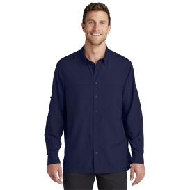 Port Authority W960 Long Sleeve UV Daybreak Shirt - True Navy