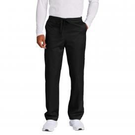Wink WW3150S Unisex Short WorkFlex Cargo Pocket Scrub Pants - Black