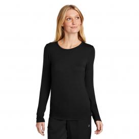 WonderWink WW4029 Women\'s Long Sleeve Layer T-Shirt - Black
