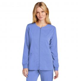 Wink WW4088 Women\'s Premiere Flex Full-Zip Scrub Jacket - Ceil Blue