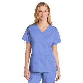 Wink WW4560 Women\'s WorkFlex V-Neck Scrub Top - Ceil Blue