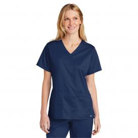 Wink WW4560 Women\'s WorkFlex V-Neck Scrub Top - Navy