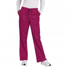 Wink WW4750 Women\'s WorkFlex Flare Leg Cargo Pocket Scrub Pants - Wine