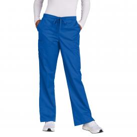 Wink WW4750P Women\'s Petite WorkFlex Flare Leg Cargo Pocket Scrub Pants - Royal