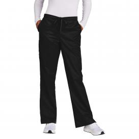 Wink WW4750T Women\'s Tall WorkFlex Flare Leg Cargo Pocket Scrub Pants - Black