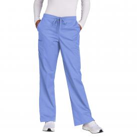 Wink WW4750T Women\'s Tall WorkFlex Flare Leg Cargo Pocket Scrub Pants - Ceil Blue
