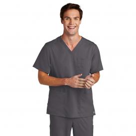 Wink WW5068 Men\'s Premiere Flex V-Neck Scrub Top - Pewter