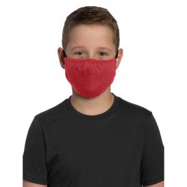 District YDTMSK02 Youth V.I.T. Shaped Face Mask - Pack of 5 - Heather Red
