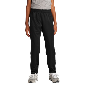 Sport-Tek YPST800 Youth Travel Pants - Black/Black