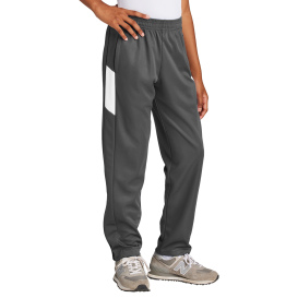 Sport-Tek YPST800 Youth Travel Pants - Iron Grey/White