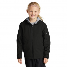 Sport-Tek YST56 Youth Waterproof Insulated Jacket - Black