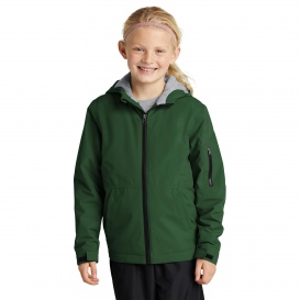 Sport-Tek YST56 Youth Waterproof Insulated Jacket - Forest Green