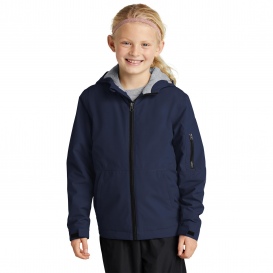 Sport-Tek YST56 Youth Waterproof Insulated Jacket - True Navy