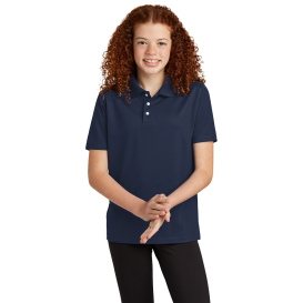 Sport-Tek YST740 Youth UV Micropique Polo - True Navy