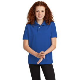 Sport-Tek YST740 Youth UV Micropique Polo - True Royal