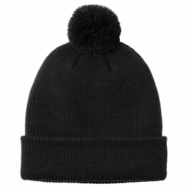 Port Authority C978 Cozy Pom Beanie - Deep Black