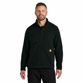 Carhartt CT106416 Textured Full-Zip Fleece Jacket - Black