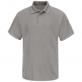 Bulwark FR SMP8 Men\'s Lightweight Classic Short Sleeve Polo - CoolTouch 2 - 6.5 oz. - Grey