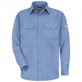 Bulwark FR SMU4 Men\'s Lightweight Uniform Shirt - Light Blue