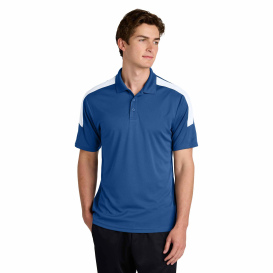 Sport-Tek ST104 Competitor United Polo - True Royal/White