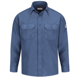 Bulwark FR SND2 Men\'s Lightweight Uniform Shirt - Nomex IIIA - 4.5 oz. - Gulf Blue
