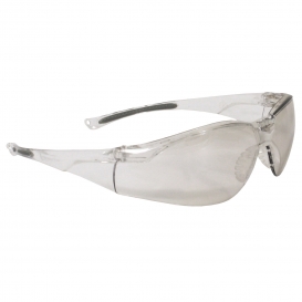 Radians SO1-90 Sonar Safety Glasses - Clear Frame - Indoor/Outdoor Mirror Lens