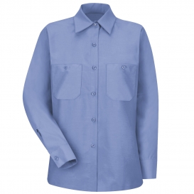 Red Kap SP13 Women\'s Industrial Work Shirt - Long Sleeve - Light Blue