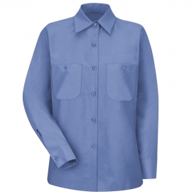 Red Kap SP13 Women\'s Industrial Work Shirt - Long Sleeve - Petrol Blue