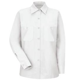 Red Kap SP13 Women\'s Industrial Work Shirt - Long Sleeve - White
