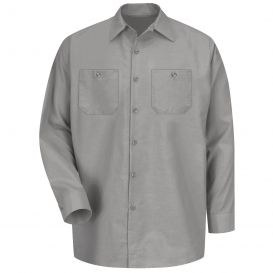 Red Kap SP14 Men\'s Industrial Work Shirt - Long Sleeve - Light Grey
