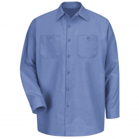 Red Kap SP14 Men\'s Industrial Work Shirt - Long Sleeve - Petrol Blue