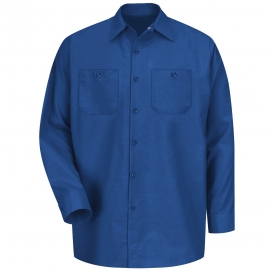 Red Kap SP14 Men\'s Industrial Work Shirt - Long Sleeve - Royal Blue