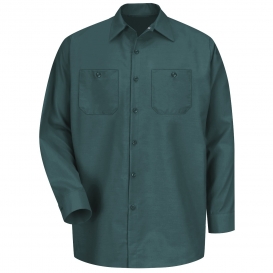 Red Kap SP14 Men\'s Industrial Work Shirt - Long Sleeve - Spruce Green