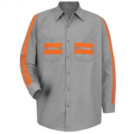 Red Kap SP14WM Enhanced Visibility Shirt - Long Sleeve