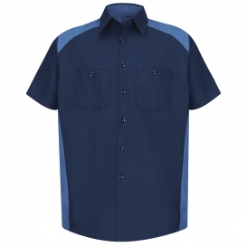 Red Kap SP28 Motorsports Shirt - Short Sleeve - Navy/Postman Blue