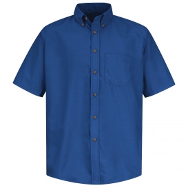 Red Kap SP80 Men\'s Poplin Dress Shirt - Short Sleeve - Royal Blue