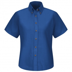 Red Kap SP81 Women\'s Poplin Dress Shirt - Short Sleeve - Royal Blue