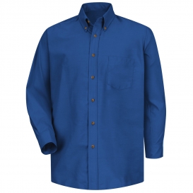 Red Kap SP90 Men\'s Poplin Dress Shirt - Long Sleeve - Royal Blue