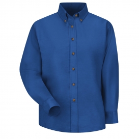 Red Kap SP91 Women\'s Poplin Dress Shirt - Long Sleeve - Royal Blue