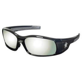 MCR Safety SR117 Swagger SR1 Safety Glasses - Black Frame - Silver Mirror Lens